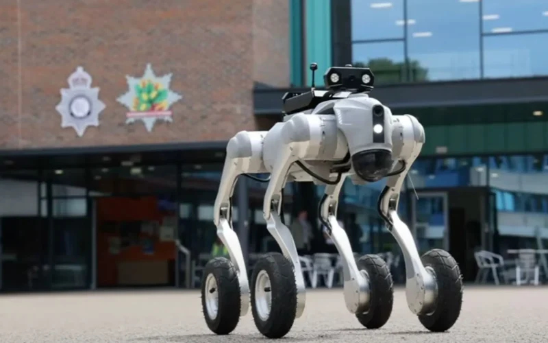 A state-of-the-art robot is being put through its paces, as experienced firearms officers test its ability to protect and serve the public. (Nottinghamshire Police)