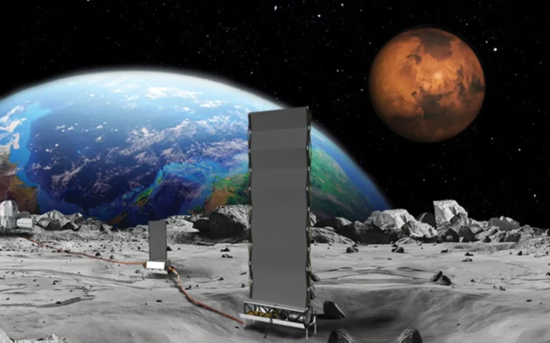 A concept image of NASA’s Fission Surface Power Project. (NASA)