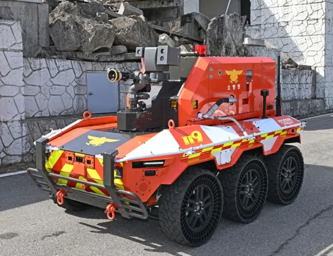 Hyundai is turning EV platforms into firefighting robots