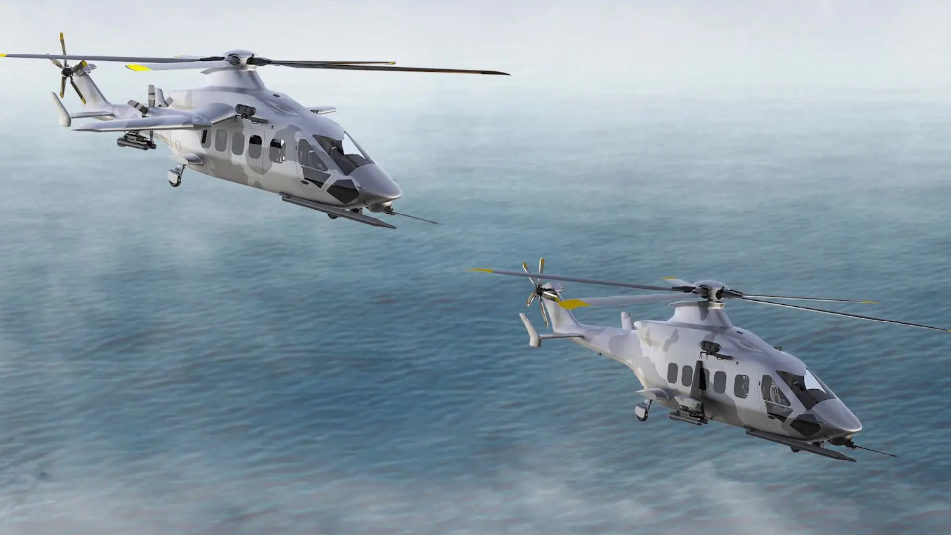 Digital rendering of Airbus' next generation rotorcraft concepts. (Image via Airbus)