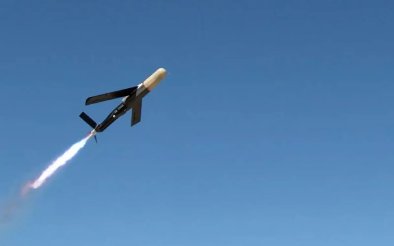 Raytheon’s non-kinetic Coyote variant is a counter-unmanned air system that can loiter and defeat drone swarms. (Image via Raytheon)