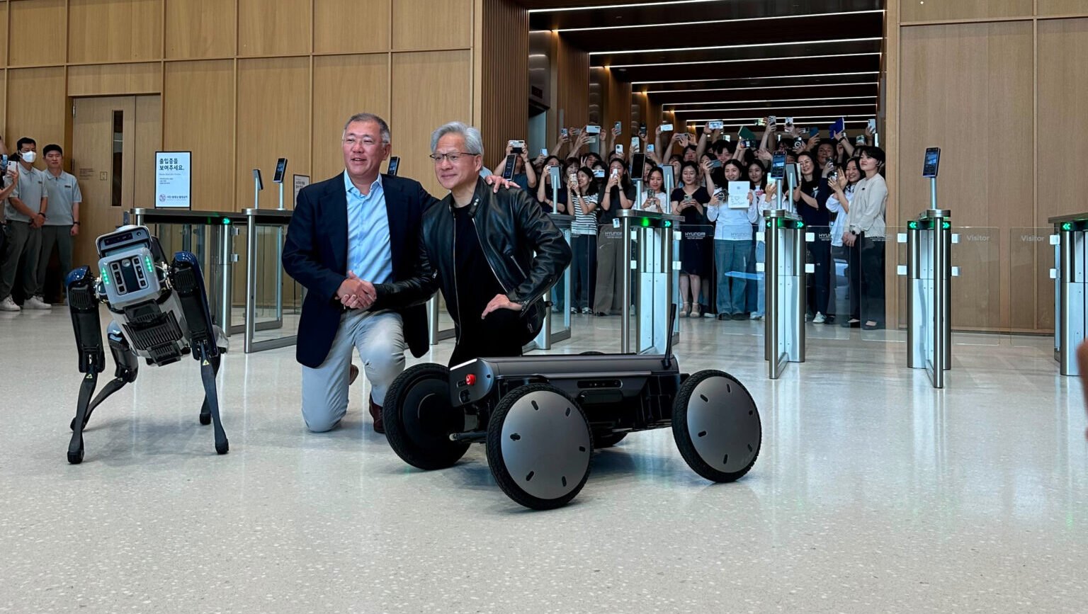 NVIDIA founder and CEO Jensen Huang met with Hyundai Motor Group leadership to discuss NVIDIA and HMG’s work across mobility and physical AI.