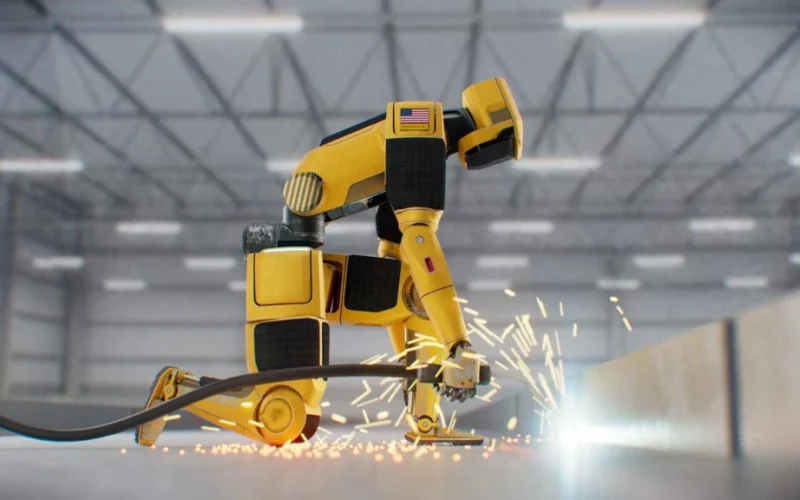 Persona AI's welder humanoid robot.