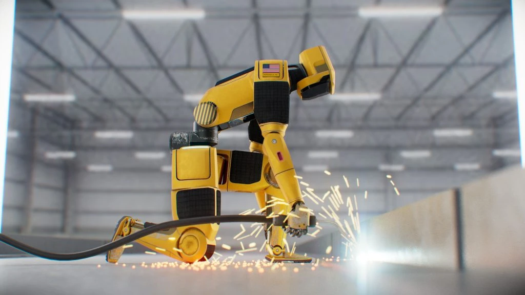 Persona AI's welder humanoid robot.