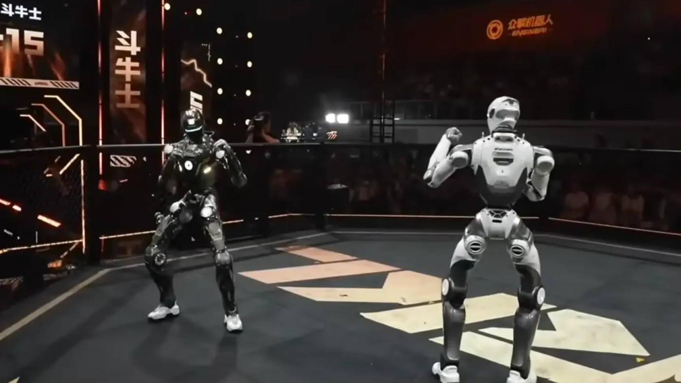 humanoid robot fight.