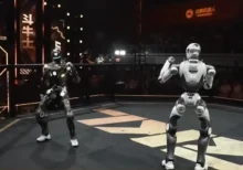 humanoid robot fight.